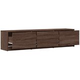 TV ormarić s LED rasvjetom Smeđi hrast 165 x 34 x 40 cm | shoptok.hr