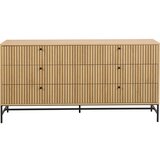 Actona Komoda v hrastovem dekorju v naravni barvi 158x80x40 cm Albany – Cene