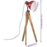  Stoječa svetilka 25 W obrabljeno rdeča 45x45x120 cm E27, (21239960) | Shoptok.si