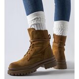 Gemre Vadnais brown boots with a distressed toe | Shoptok.si