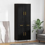  Highboard Crni hrast 69,5 x 34 x 180 cm Konstruirano drvo Cijene