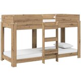  Postelja na vzkraj za otroke Umetni hrast 75 x 190 cm, (5000141874) | Shoptok.si