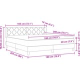  Postelja boxspring z vzmetnico Temno rjava 180 x 200 cm, (5000124104) | Shoptok.si