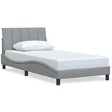  Okvir kreveta bez madraca Hanko svjetlosivi 100x200 cm od tkanine | Eponuda.com