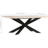 Blagovaonski stol od izbijeljenog drva manga 180 x 90 x 76 cm | shoptok.hr