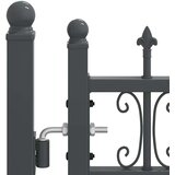 Vrat z konico KAMPEN 404 x 100 cm Jeklo Siva Zaklenljivo, (5000300987) Slike