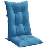  Jastuci za stolice 4 kom prošarano plavi 120x50x7 cm od tkanine | shoptok.hr