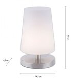 PAUL NEUHAUS 4146-55-LED Prigušiva stona lampa SONJA 1xG9/3W/230V mat hrom | Eponuda.com