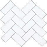  Pločica riblja kost 20 pcs Bijela siva 30 x 30 cm | shoptok.hr