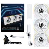 Lian Li UNI FAN TL Wireless LCD Fan, ARGB, PWM, 3-pack incl. Controller - Reverse Blade, 120 mm, white | shoptok.hr