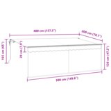  Skrovita tenda Antracitno siva Siva | shoptok.hr
