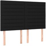  Krevet s oprugama i madracem crni 140 x 190 cm od tkanine | shoptok.hr
