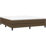  Okvir za krevet s oprugom tamnosmeđi 160x200 cm od tkanine | shoptok.hr
