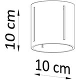 Nice Lamps Siva stropna svjetiljka s metalnim sjenilom Vulco – | shoptok.hr