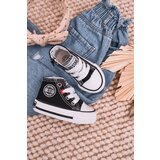 Kesi Children's High Sneakers With A Zipper BIG STAR HH374188 Black crna | bela | narandžasta | ružičasta | ePonuda.com