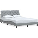  Okvir za krevet bez madraca svjetlosivi 140x200 cm od tkanine | shoptok.hr