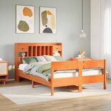  s regalom za knjige bez madraca 135 x 190 cm od borovine | shoptok.hr