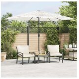 vidaXL Vrtni suncobran s čeličnom šipkom bijeli 300x200x250 cm | shoptok.hr