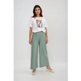 Marisse Olive Creased Trousers Cene