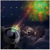 Manta LED zvjezdani 360 projektor Astronaut CHROME sa satom, daljinski HW-STAR02 | shoptok.hr