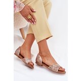 Maciejka Ladies Leather Sandals On Flat Heel Cene