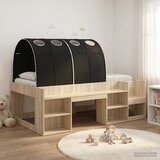  za djecu s visinom i spremnikom 3 kom. Konstruirano drvo - Hrast sonoma i crna | shoptok.hr
