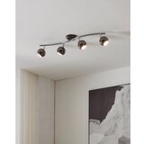 Eglo Bimeda spot/4, led, gu10, 4x3w, 4x240lm, nikl crni/hrom | Eponuda.com