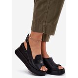 ARTIKER Ladies Leather Wedge Sandals | Shoptok.si