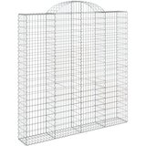  Lučne gabionske košare 4 kom 200x30x200/220cm pocinčano željezo | shoptok.hr
