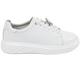 Sergio Leone White leather sneakers with a pin | Shoptok.si