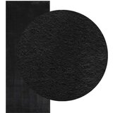 vidaXL Preproga s kratkimi vlakni mehka pralna črna 80x200 cm | Shoptok.si