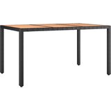  5-dijelni vrtni bistro set od poliratana s jastucima crni | Eponuda.com