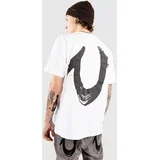 Relaxed Nu Brush T-shirt optic white / black