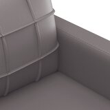  3-dijelni set sofa s jastucima sivi od umjetne kože | Eponuda.com