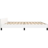  Za krevet s uzglavljem bijeli 200x200 cm od umjetne kože | shoptok.hr
