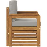  Zunanji kavč Masivno akacijevo les in poliester Naravna, (5000272472) | Shoptok.si