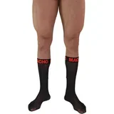 MACHO - THIN SOCKS ONE SIZE BLACK/RED