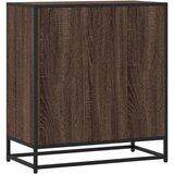 vidaXL Komoda rjavi hrast 68x35x76 cm inženirski les in kovina | Shoptok.si