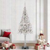 vidaXL Božično drevo med 300 LED z stojalom Bela 210 cm PE in jeklo | Shoptok.si
