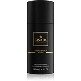 Ambassador Intense deodorant v pršilu brez aluminija za moške 150 ml