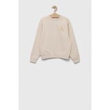 Calvin Klein Jeans Otroški pulover bež barva | Shoptok.si