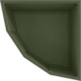  Kutni Sadič Maslinovo zelena 45 x 45 x 35 cm Čelik | shoptok.hr