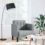 SOFA s naslonima za ruke svijetlo siva 53 cm tkanina | Shoptok.si