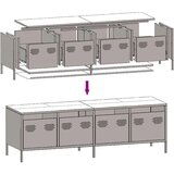 vidaXL TV omarica roza 135x39x43,5 cm hladno valjano jeklo | Shoptok.si