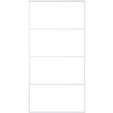 Furnova Drsna vrata mlečno ESG steklo in aluminij 102,5x205 cm bela, (21944880) | Shoptok.si