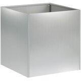  Vrtna saksija Srebrna 45 x 45 x 45 cm Pocinčani čelik | shoptok.hr