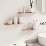  Lebdeća polica Zidne 3 pcs Ružičasta 40 x 9 x 2,5 cm Čelik | shoptok.hr