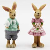 Viter Uskršnja figura zečica sa cvećem/ zeka sa jajetom 13cm ( 465014 ) | ePonuda.com