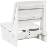  Vrtne stolice 2 kom bijele 60x64x70,5 cm masivne borovine | shoptok.hr