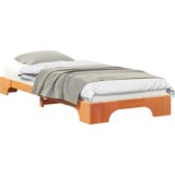  Posteljni okvir Rjava 100 x 210 cm Trdna borovina, (5000123797) | Shoptok.si